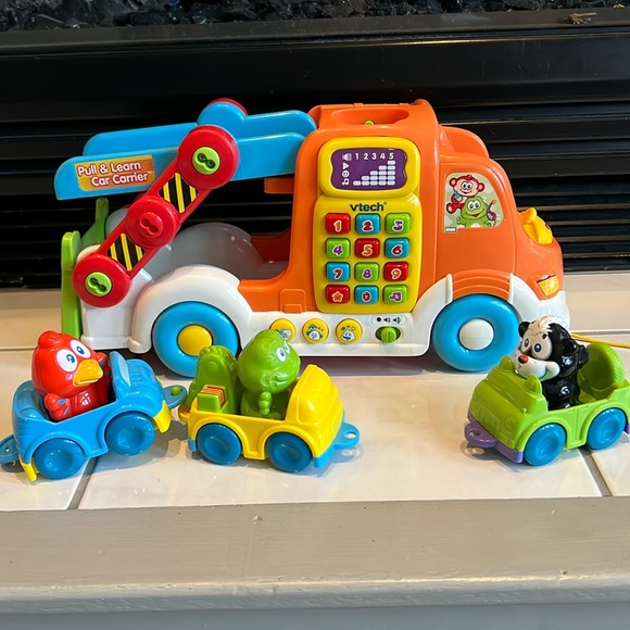 vtech Toys Vtech Pull Learn Car Carrier Poshmark